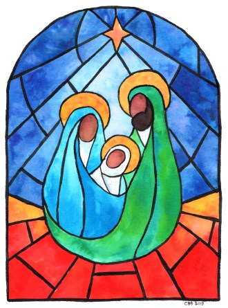 Holy Family Stained Glass copy 2